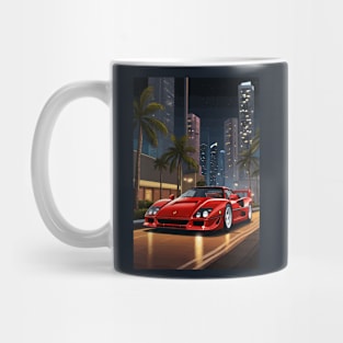 Italian F40 Classic Car Poster Mug